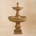 Montefalco Two Tier Large Fountain against brown background.