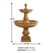 Montefalco Two Tier, Large Fountain with product details.