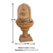 Montefalco Wall Fountain with concrete water spout with product details.