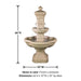 Monterosso Courtyard Fountain with product details.