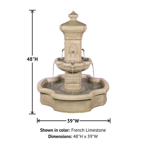 Monterosso Pond Fountain with product details.