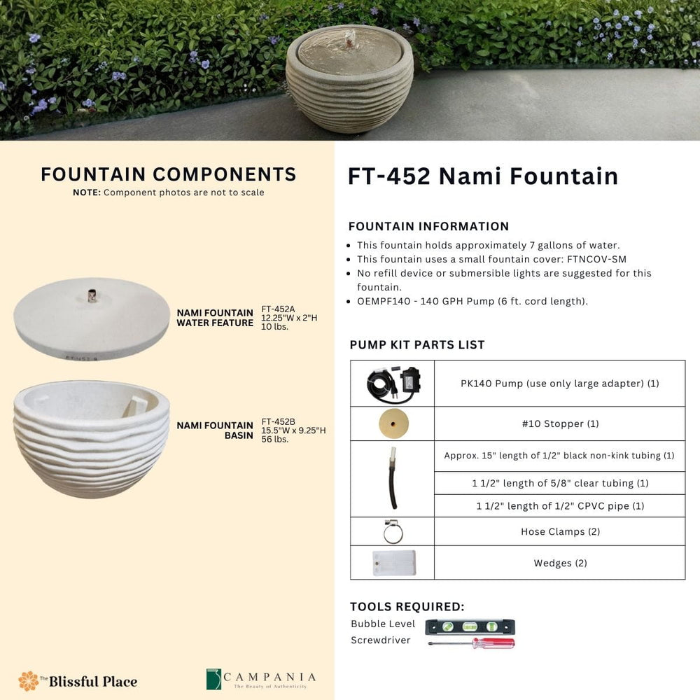 Nami Fountain Info Sheet.