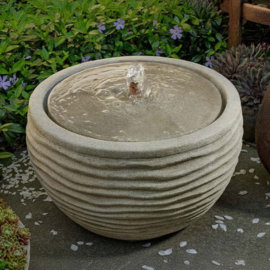 Nami Fountain on concrete in action.