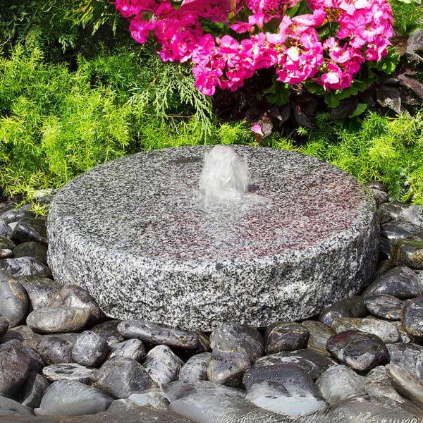 Natural Round Fountain Blue Thumb — The Blissful Place
