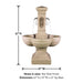 Navona Courtyard Fountain with product details.