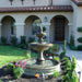 Newcastle Pond Fountain in action in the garden.