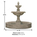 New Castle Pond Fountain with product details.