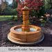 Octavia Column Fountain with Easy Pond in  action in the backyard.