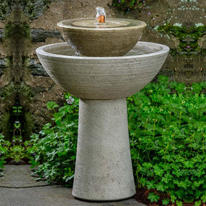Ojai Fountain, Tall on concrete in the backyard