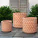 Oriel Planter - Terra Cotta on concrete n the backyard.