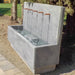 Penta Wall Fountain in action in the backyard.