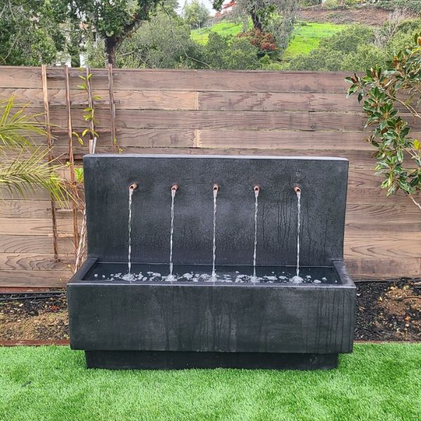 Penta Modern Outdoor Wall Fountain – ...
