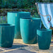 Perla Planter - Agave - S/4 on gravel in the backyard