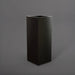 Perth Tall Corner Fiberglass Planter in matte bronze against gray background.