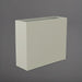 Perth Tall Rectangle Fiberglass Planter in satin beige against gray background.