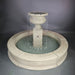Piazza Aventino Easy Pond Fountain with copper spouts against gray background.