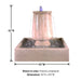 Planum Courtyard Fountain with product details.