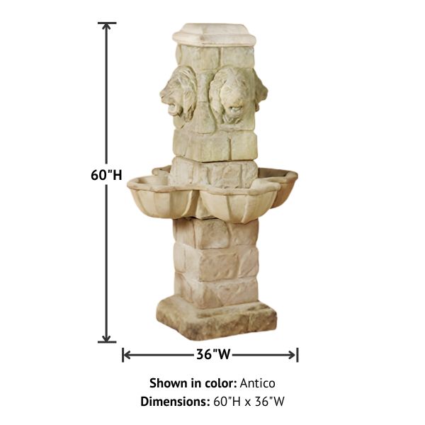 Ponte Bacoli Fountain with product details.