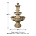 Ponticello Courtyard Fountain with product details.