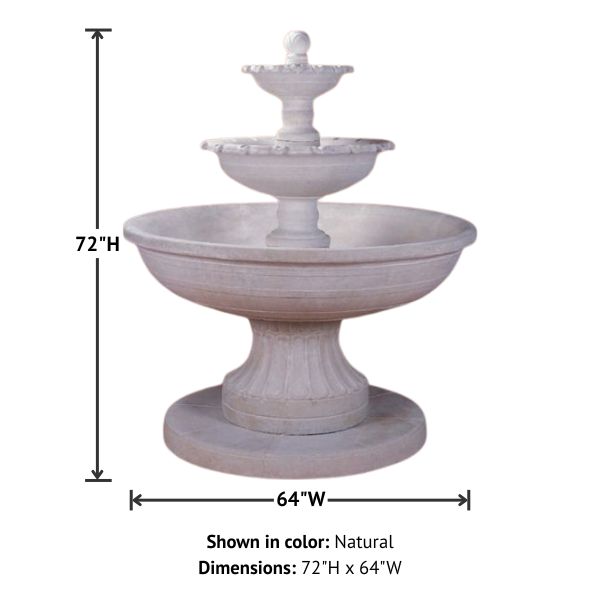 Porta Marina Fountain with product details.