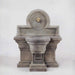 Porta Romana Wall Fountain for spout against gray background.