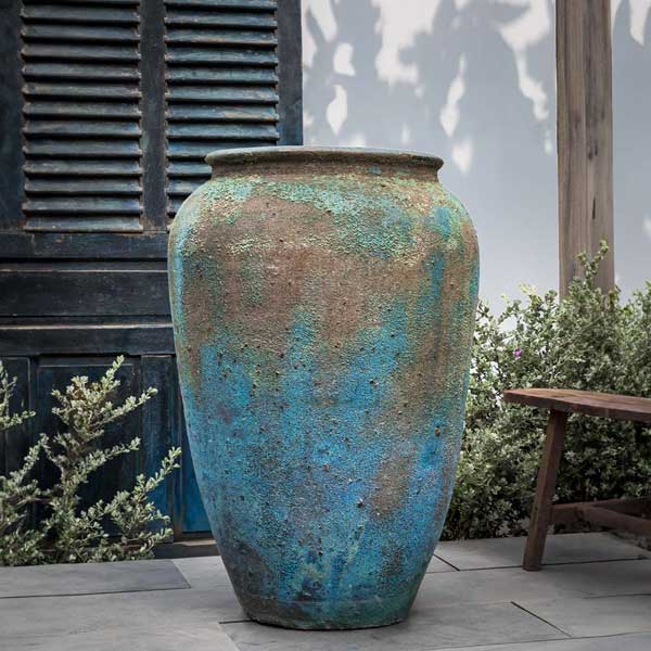 Porto Jar Planter - Blue Verdigris - S/1 Campania International