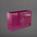 Potsdam Rectangle Fiberglass Planter in gloss eggplant against gray background.