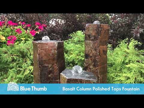 Basalt Column Polished Fountain Video