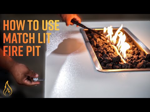 How To Use Match Lit Fire Pit Ignition System | Very EASY