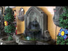 Anduze Wall Fountain Tall in action.