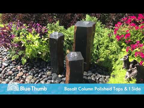 Basalt Column Polished 1 Side Fountain