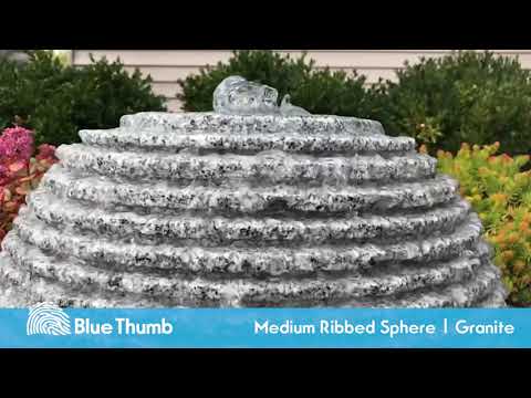 Medium Ribbed Sphere Granite Fountain Kit Video