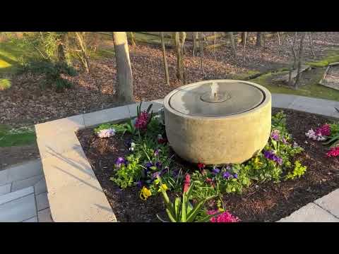Echo Park Fountain - FT-302 in action surrounded with flowers.