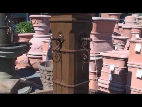 Aquitaine Pond Fountain for Rustic Iron Spouts in action.