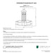 CAD drawing of the Provence Fountain with dimensions, weight, and manufacturer notes.