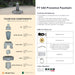 Complete overview of the Provence Fountain with dimensions, weights, pump kit parts, tools, and general info.
