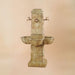 Quattro Rustichella Fountain for 4 Spouts against brown background.