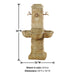 Quattro Rustichella Fountain for 4 spouts with product details.
