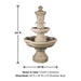 Ravello Courtyard Fountain with product details.