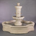 Ravello Monaco Pond Fountan against gray background.