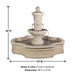 Ravello Monaco Pond Fountain with product details.