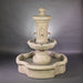 Ravello Pond Fountain against gray background.