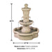 Ravello Pond Fountain with product details.