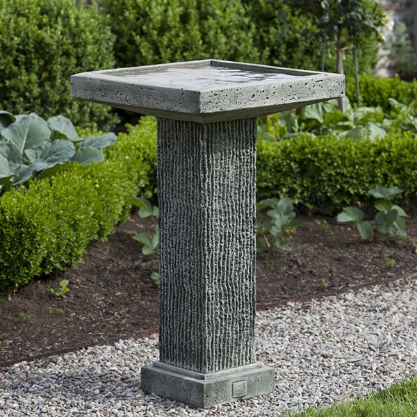 Reef Point Bench Reef Point Birdbath Campania【Host Your Feathered Friends】 — The ...