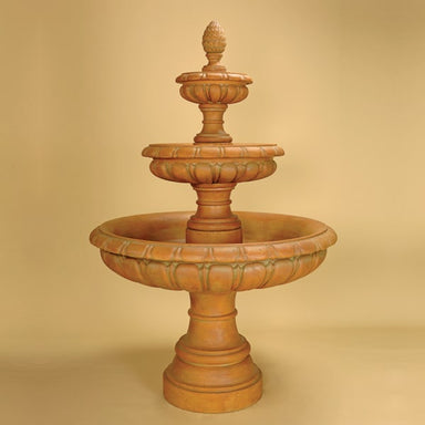 Regale Three Tier Fountain against brown background