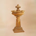 Rialto Fountain against brown background.