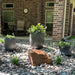 Riva Planter  Set of 2 on gravel filled with plants