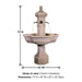 Roubaix Fountain for Rustic Souts product details.