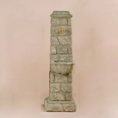 Rustichella Fountain for Spout against brown background.