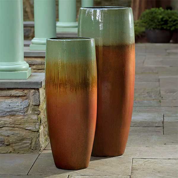 short pots for plants Campania Sabine Planter, Short, Set of 1 -115442-21301